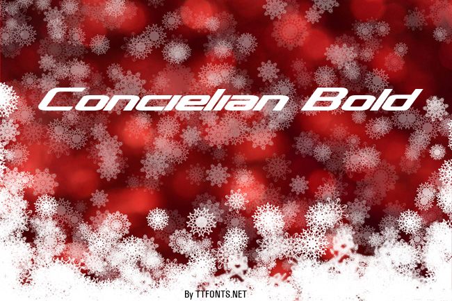 Concielian Bold example