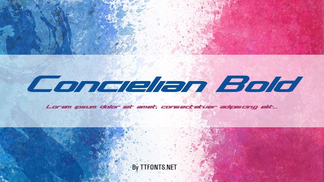 Concielian Bold example