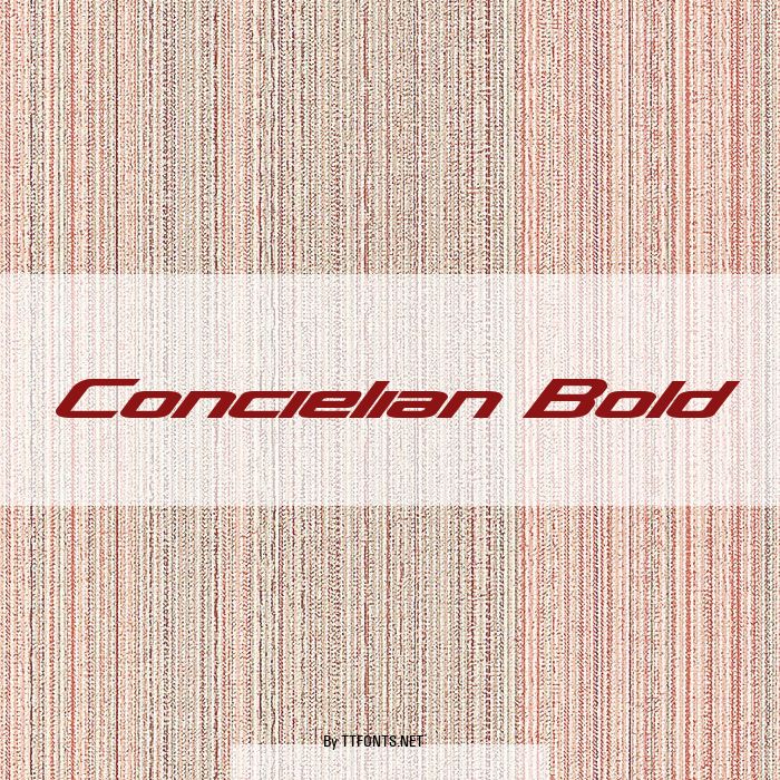 Concielian Bold example