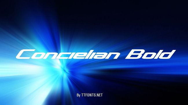 Concielian Bold example