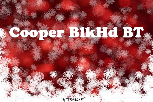 Cooper BlkHd BT example