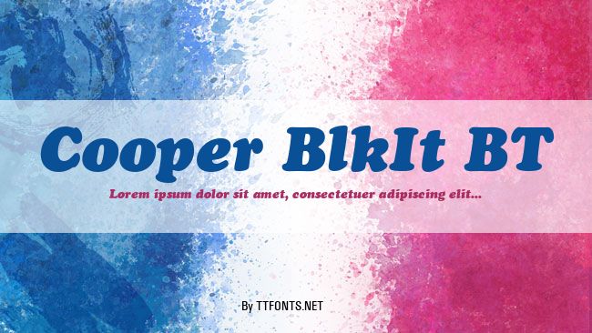 Cooper BlkIt BT example