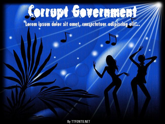 Corrupt Government example