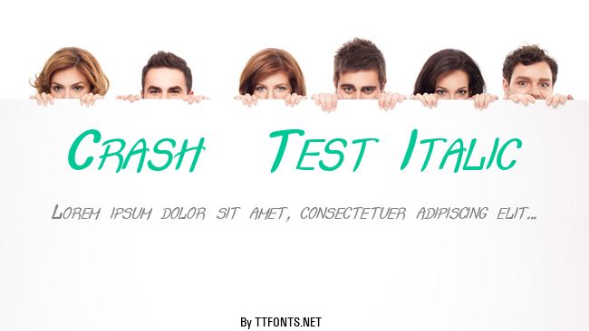 Crash  Test Italic example