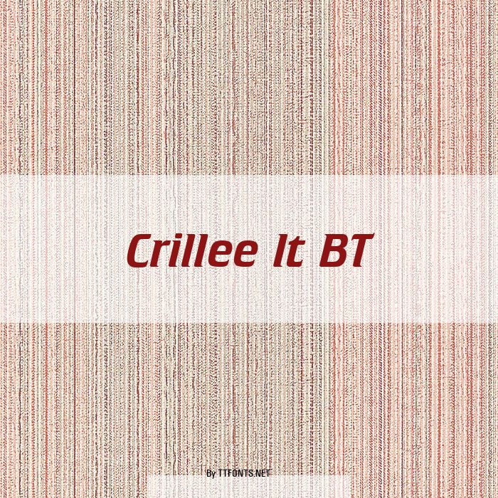 Crillee It BT example