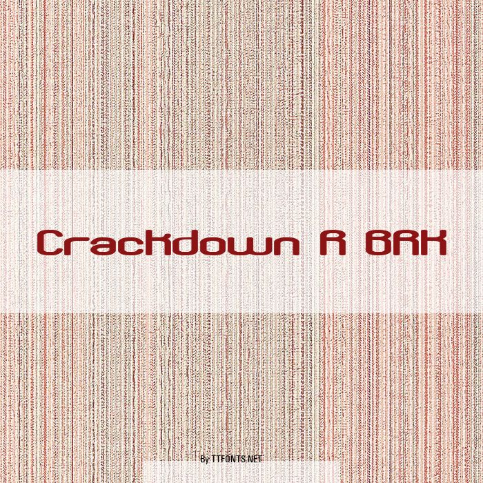 Crackdown R BRK example