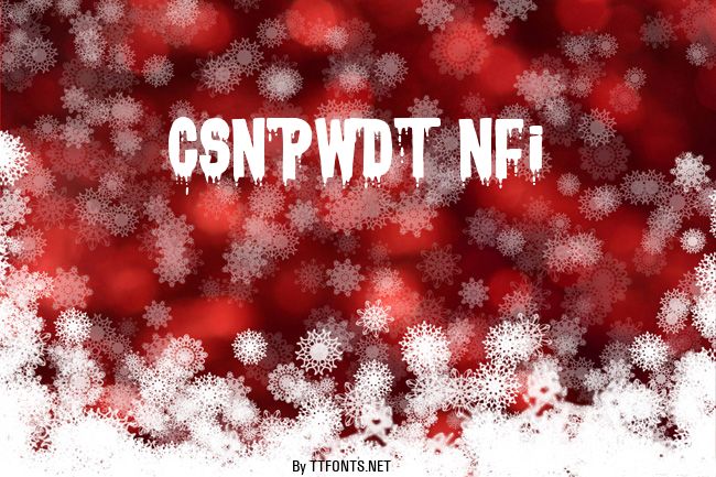 CSNPWDT NFI example