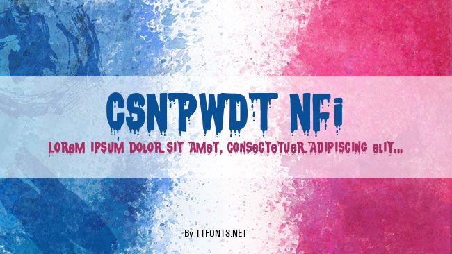 CSNPWDT NFI example