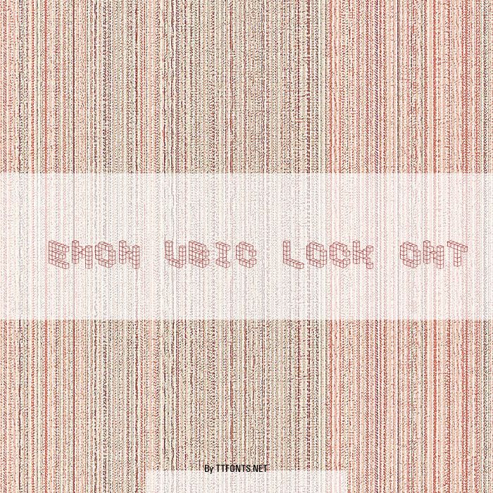 DemonCubicBlockFont example