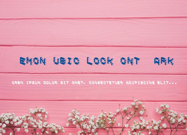 DemonCubicBlockFont Dark example