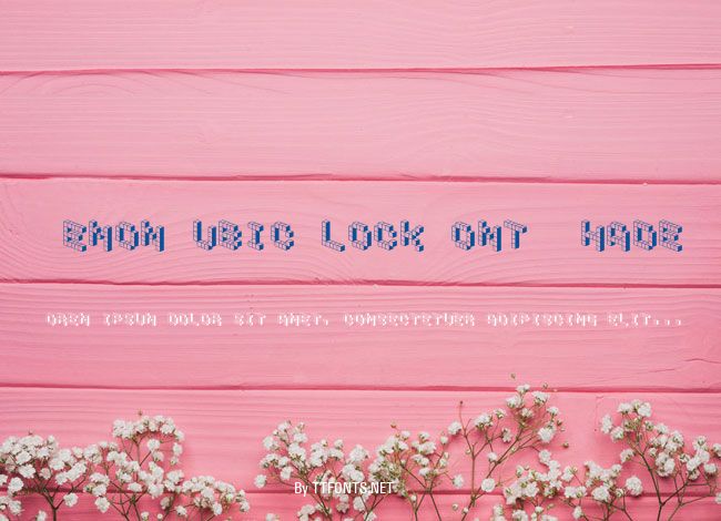 DemonCubicBlockFont Shade example