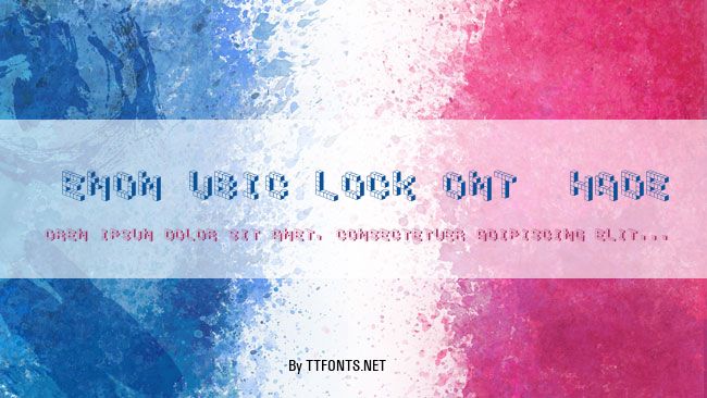 DemonCubicBlockFont Shade example