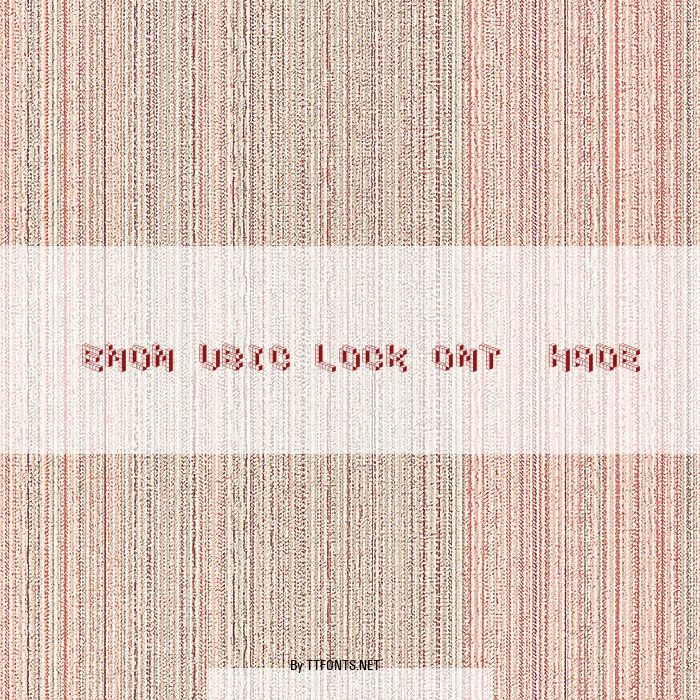 DemonCubicBlockFont Shade example