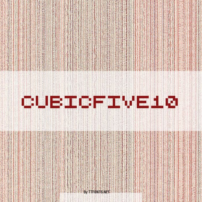 CubicFive10 example