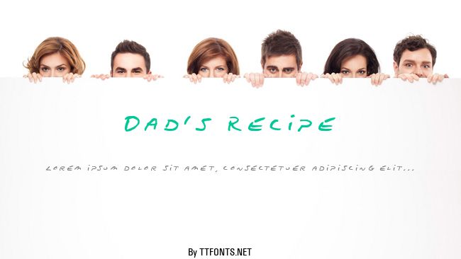 Dad's Recipe example