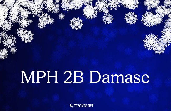 MPH 2B Damase example