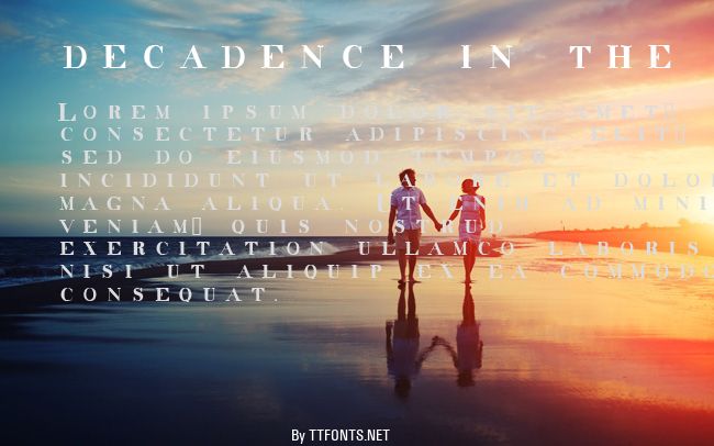 decadence in the dark example
