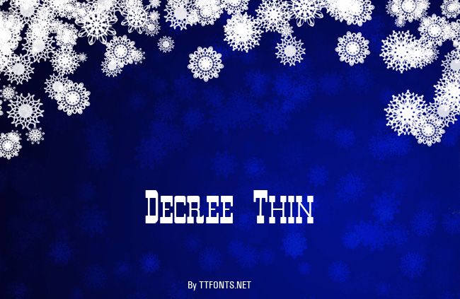 Decree Thin example
