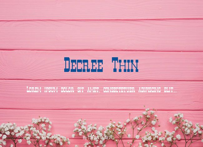 Decree Thin example