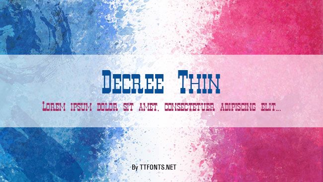 Decree Thin example