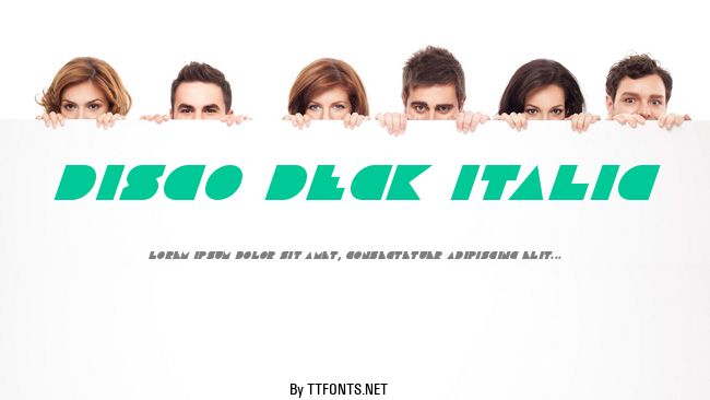 Disco Deck Italic example