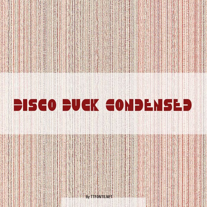 Disco Duck Condensed example