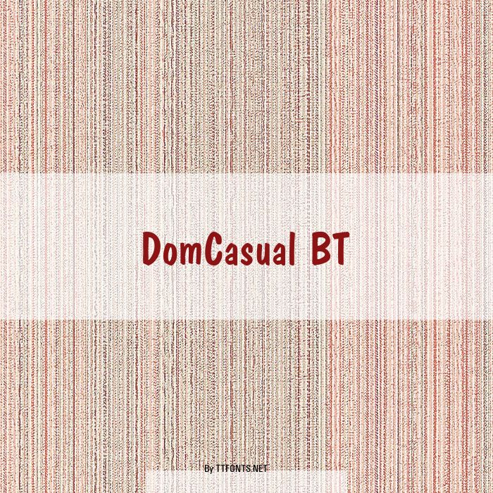 DomCasual BT example