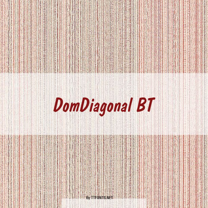 DomDiagonal BT example