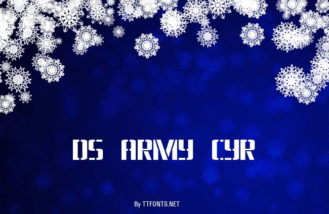 DS Army Cyr example