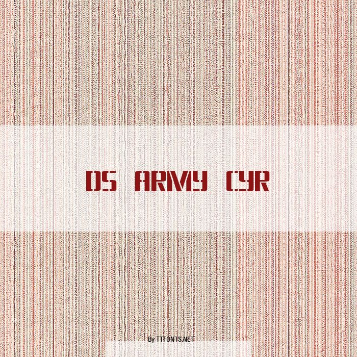 DS Army Cyr example