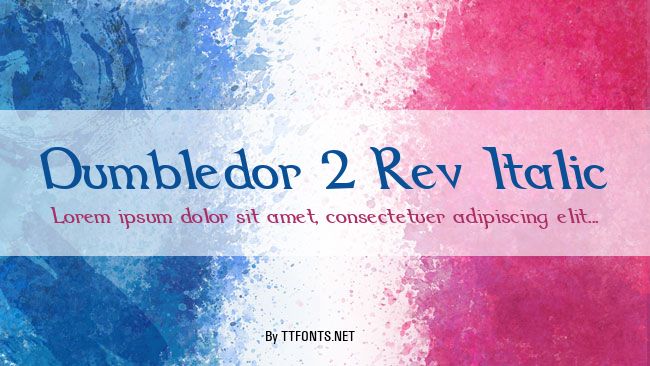 Dumbledor 2 Rev Italic example