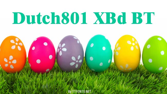 Dutch801 XBd BT example