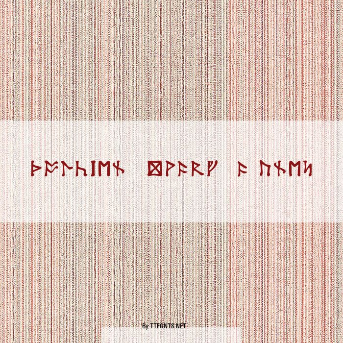 Tolkien Dwarf Runes example
