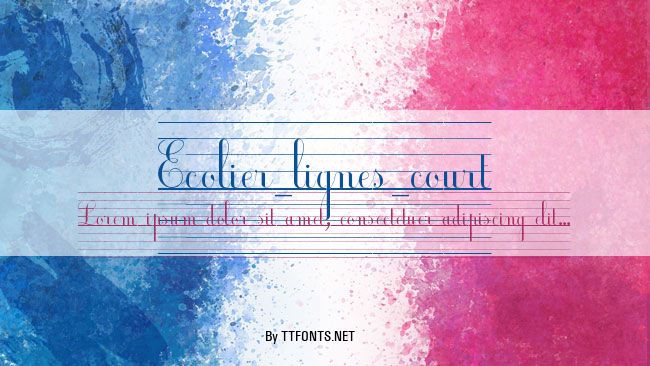 Ecolier_lignes_court example