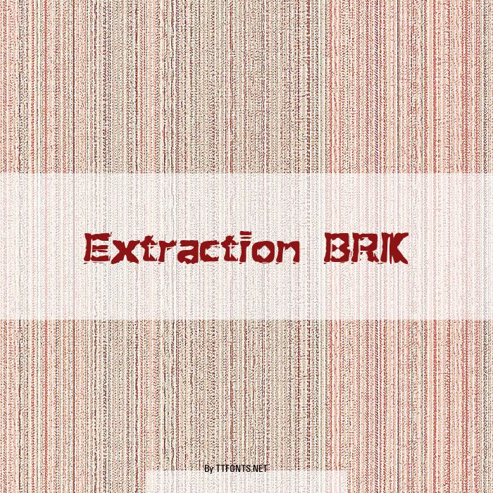 Extraction BRK example