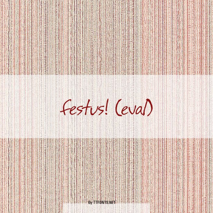 festus! (eval) example