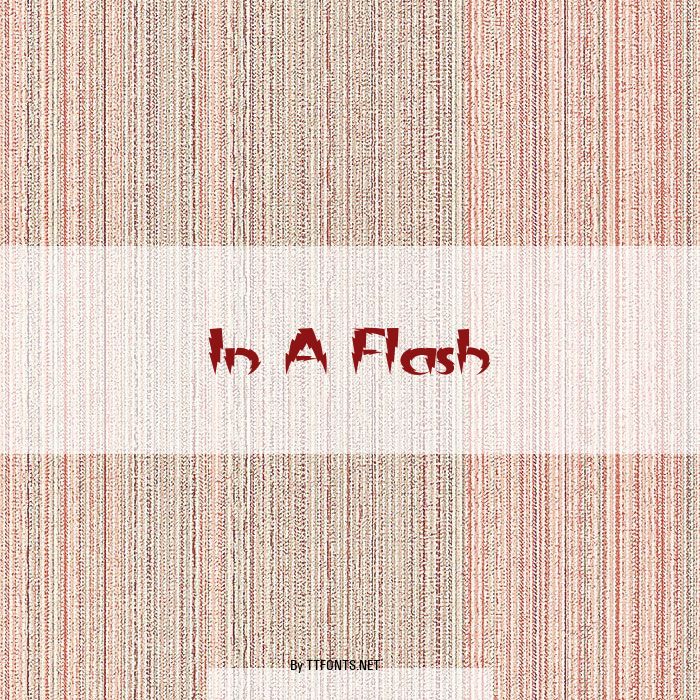 In A Flash example
