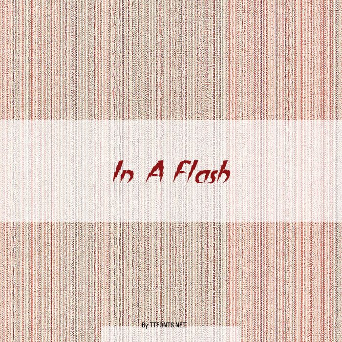 In A Flash example