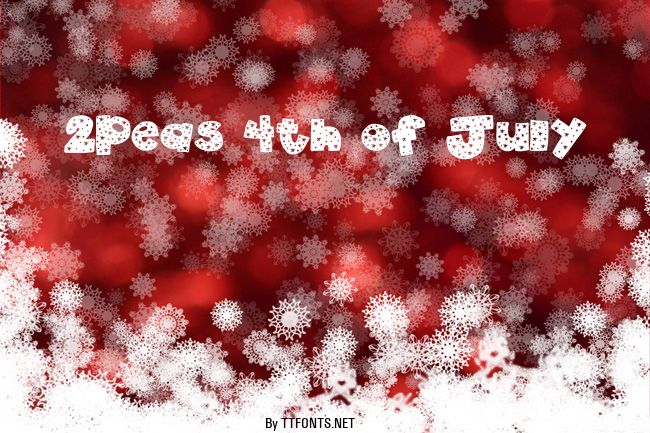 2Peas 4th of July example