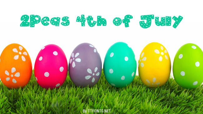 2Peas 4th of July example
