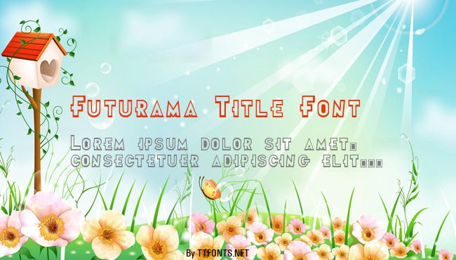 Futurama Title Font example