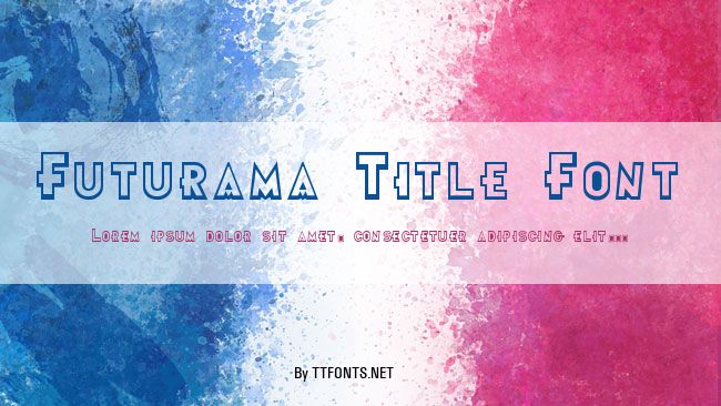 Futurama Title Font example