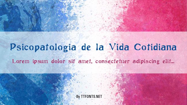 Psicopatologia de la Vida Cotidiana example