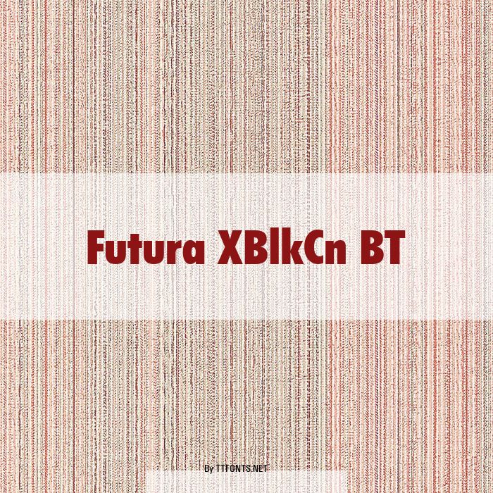 Futura XBlkCn BT example