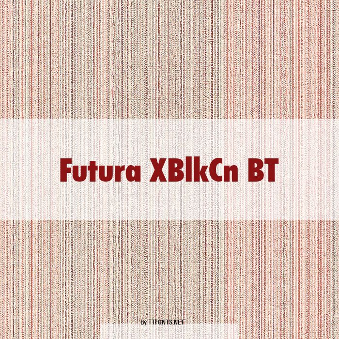 Futura XBlkCn BT example