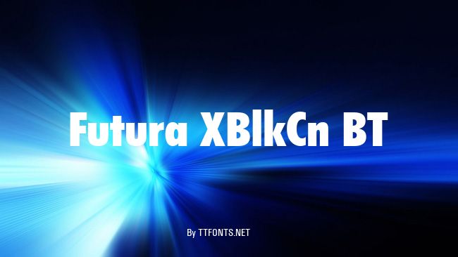 Futura XBlkCn BT example