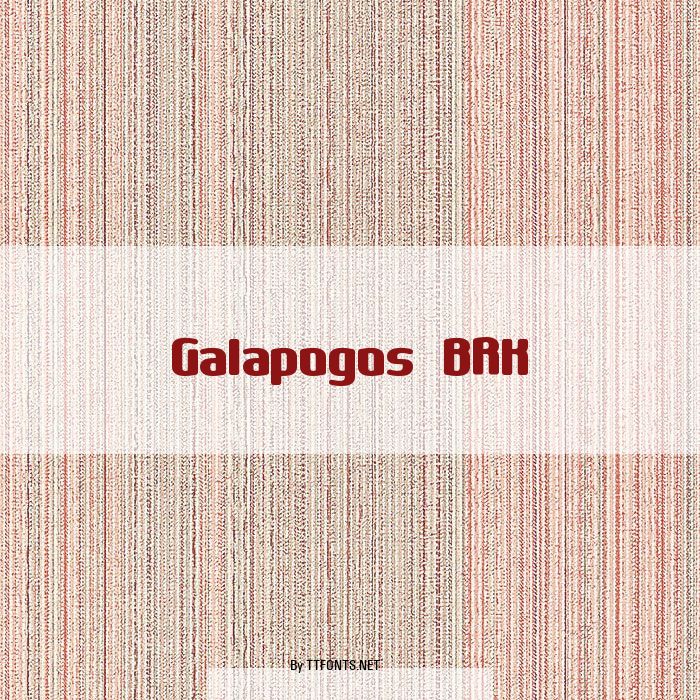 Galapogos BRK example