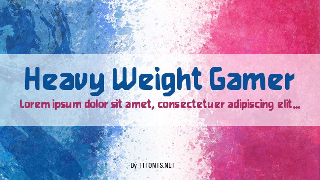 Heavy Weight Gamer example
