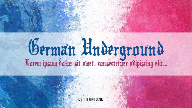 German Underground example