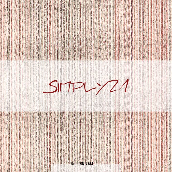 Simply21 example